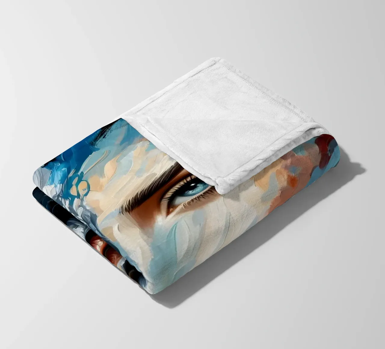 ON THE CREST OF A WAVE fleece blanket by ARTOMATIC