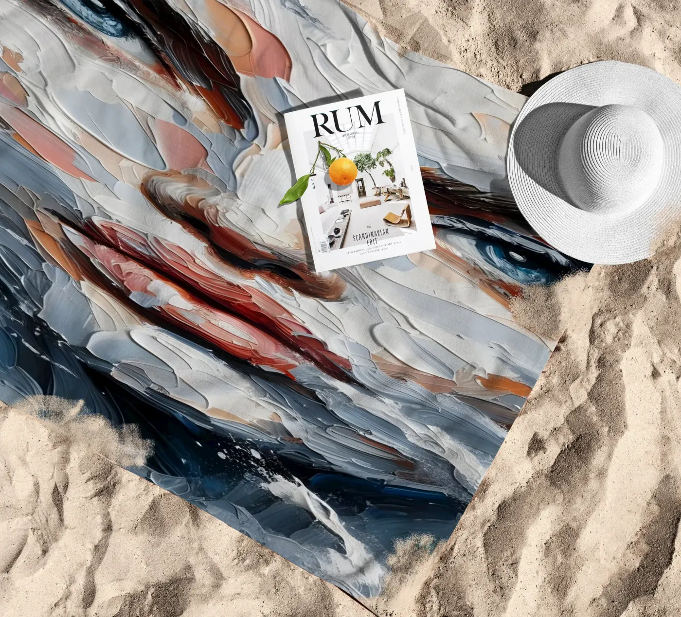 Cloud Your Judgment beach towel by ARTOMATIC