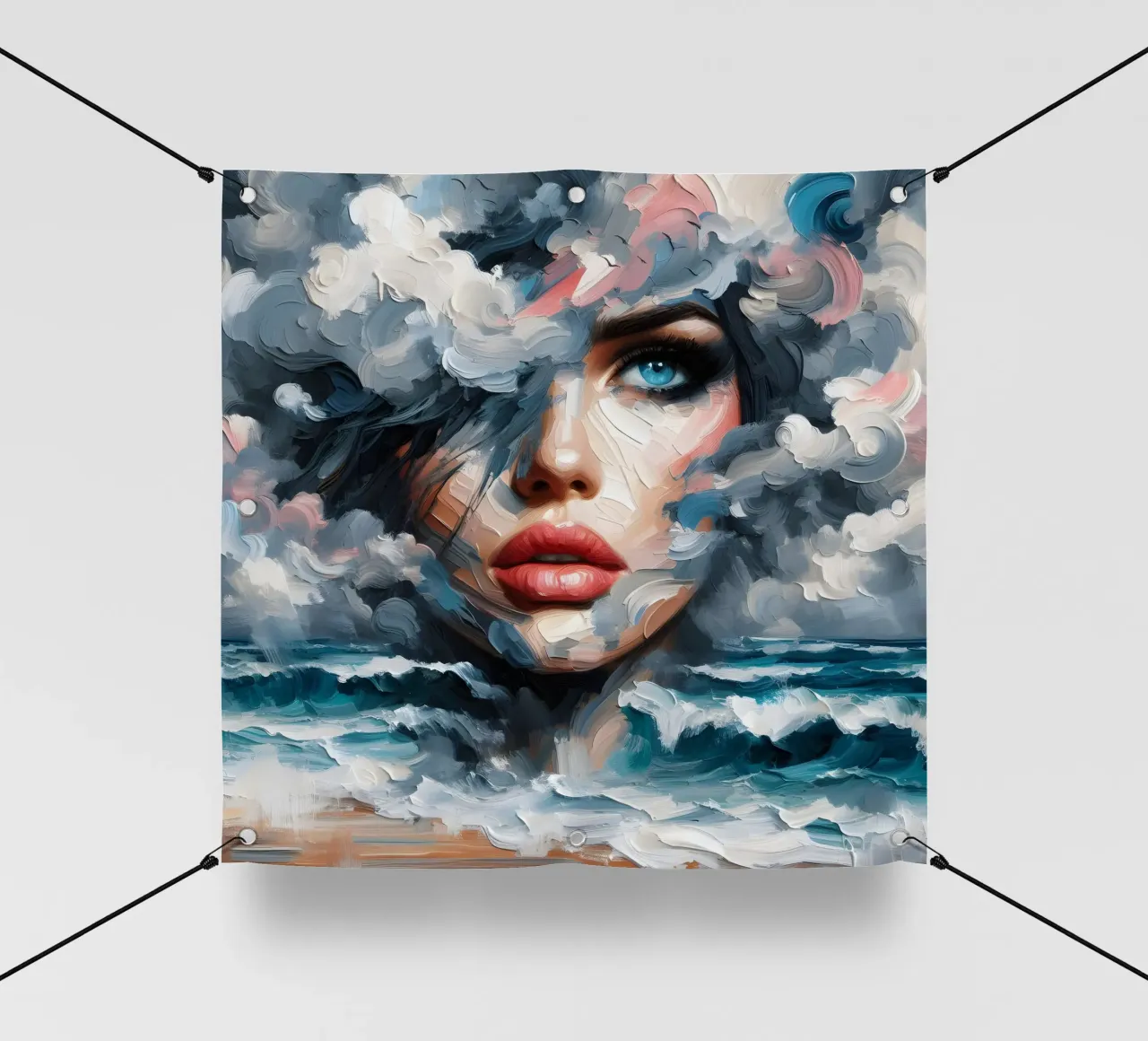 CHAQUE NUAGE A UNE LUEUR D'ESPOIR bâche pvc de ARTOMATIC