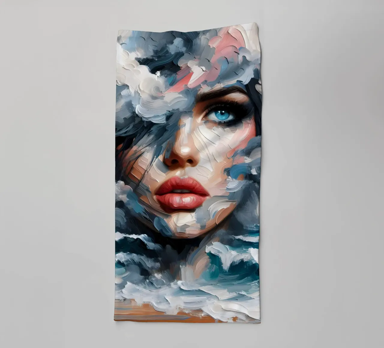 EVERY CLOUD HAS A SILVER LINING towel by ARTOMATIC