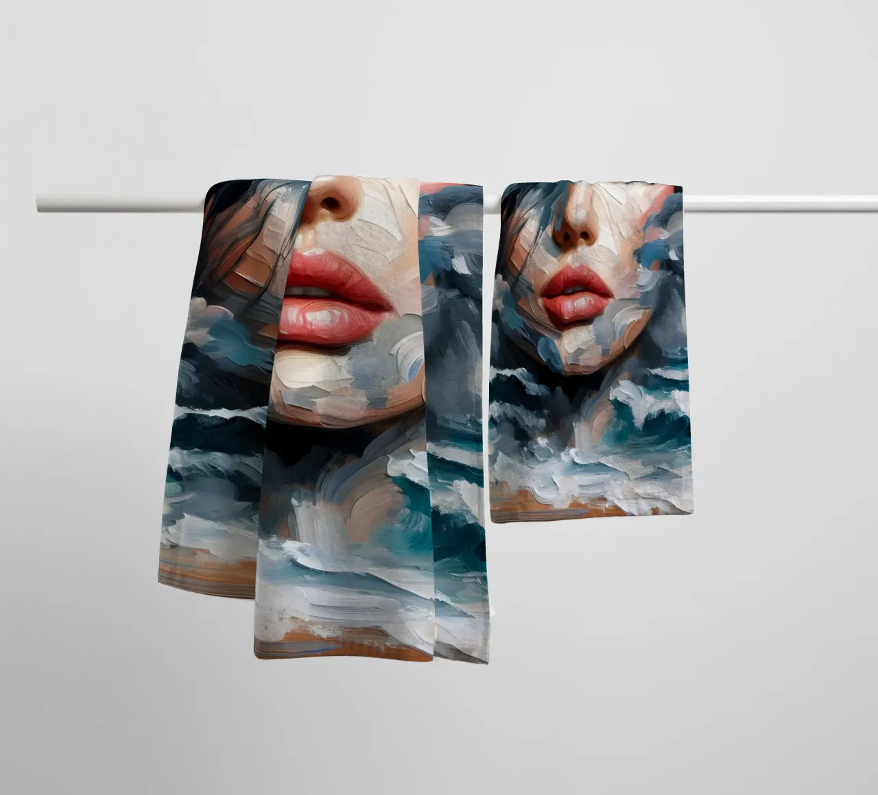 EVERY CLOUD HAS A SILVER LINING towel by ARTOMATIC