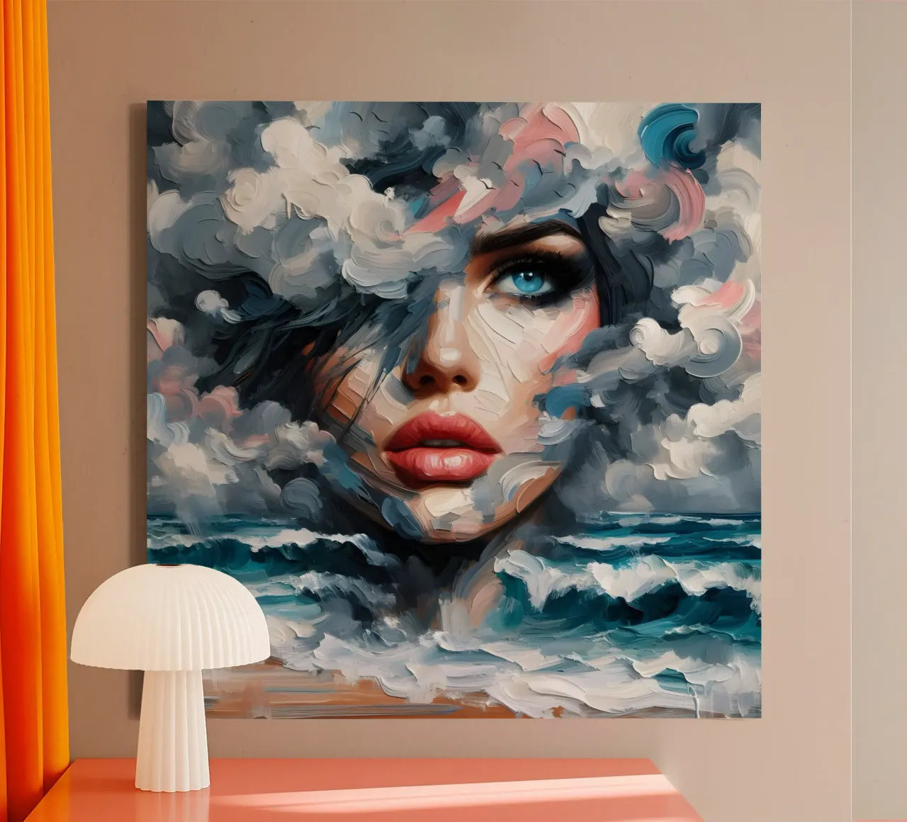 EVERY CLOUD HAS A SILVER LINING canvas by ARTOMATIC