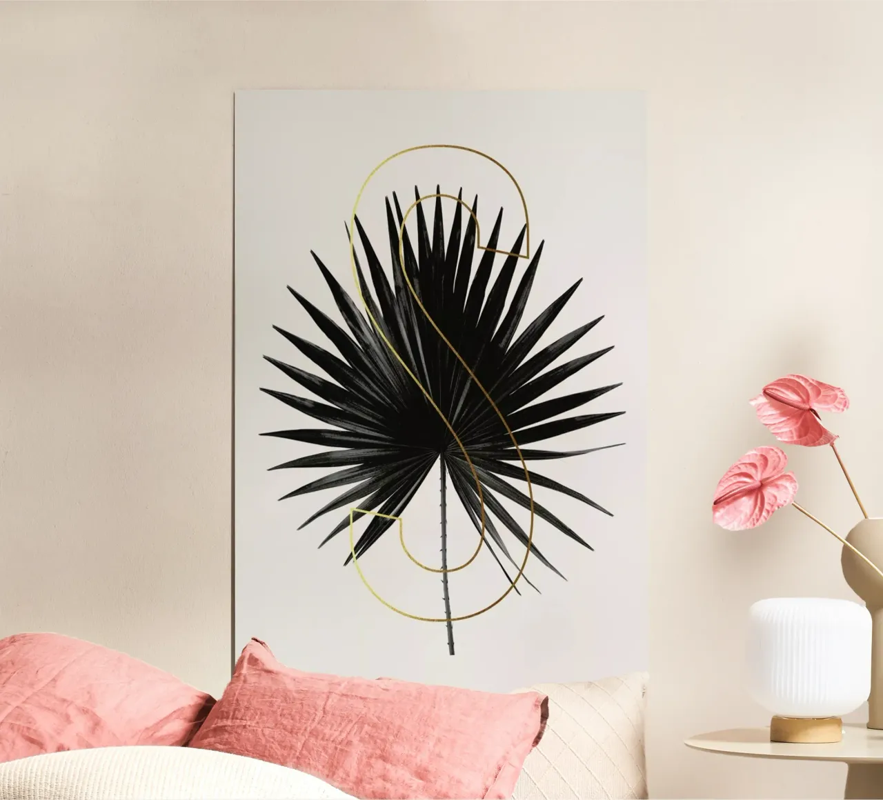 ABC Plants - S poster con telaio in legno da typealive