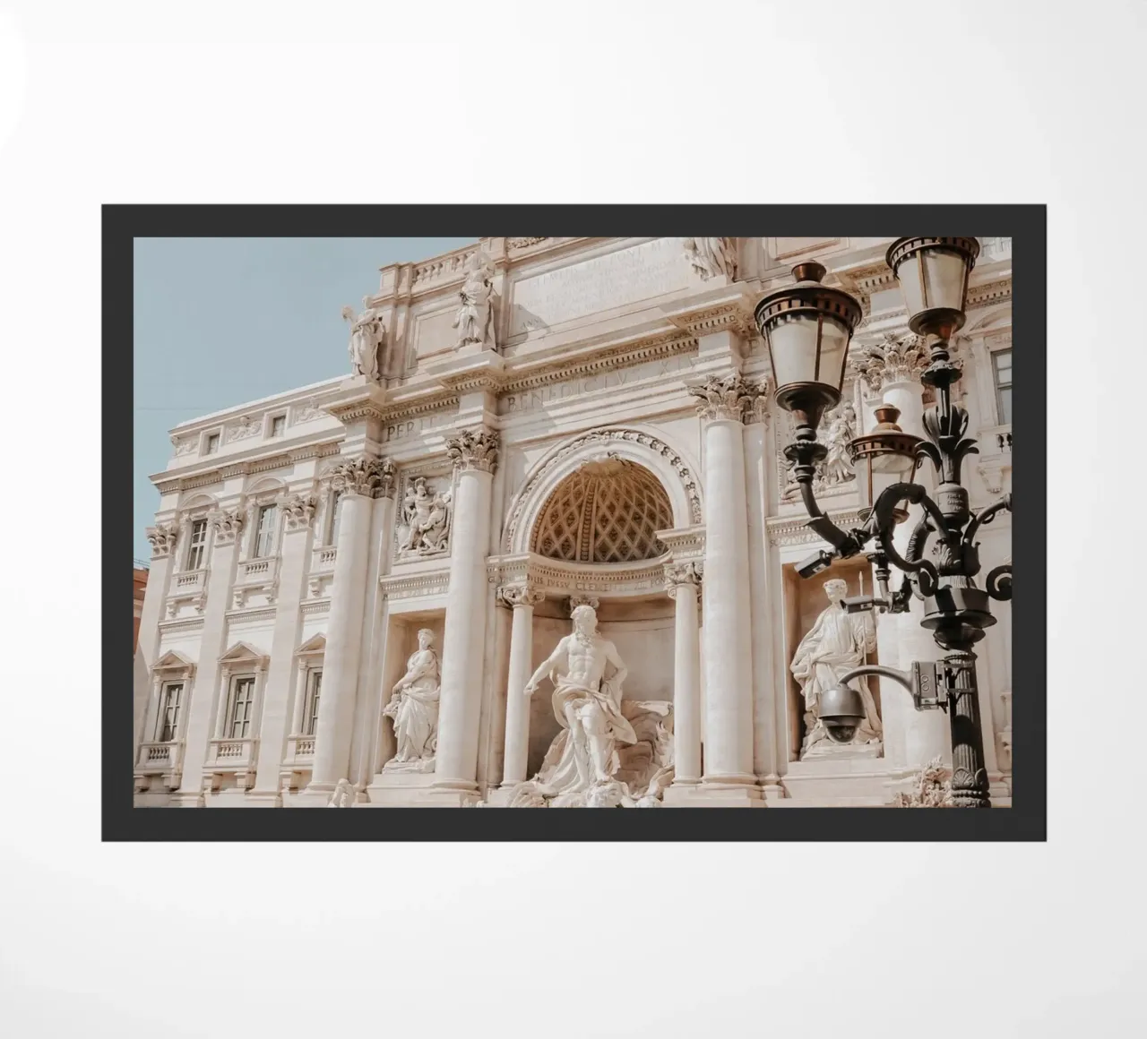 Trevifontein, Rome Italië Foto, La Dolce Vita deurmat van TheTravelClub
