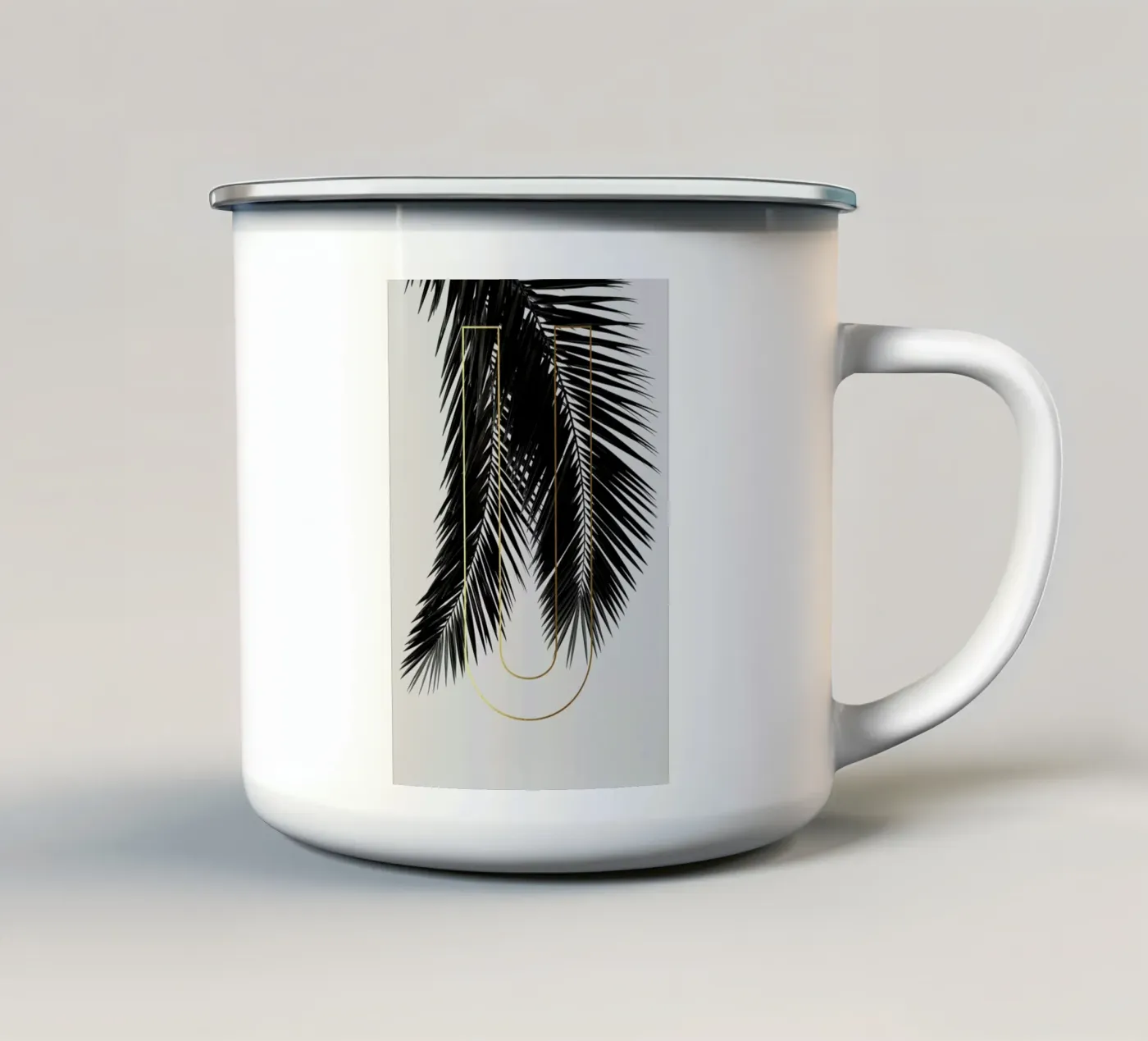 ABC Plants - U emaille mok van typealive