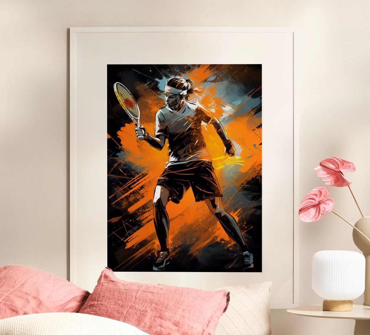 Tenis Orange poster by Mateo
