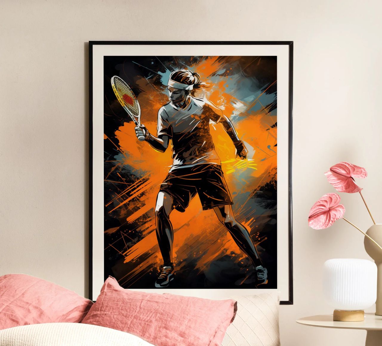 Tenis Orange poster by Mateo