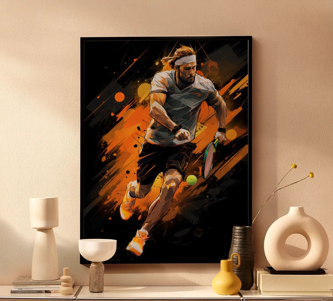 Tenis Orange 2 poster by Mateo
