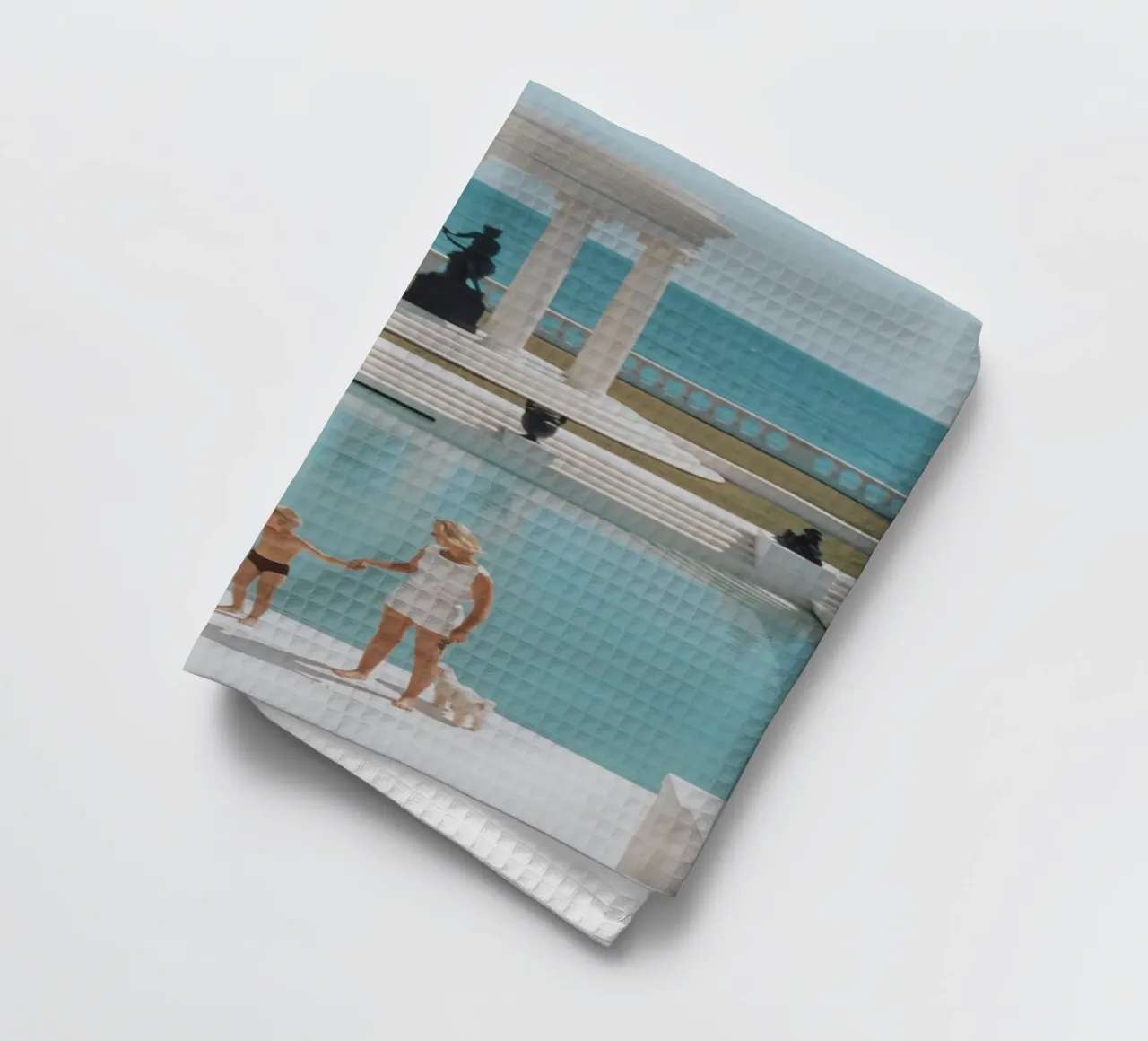 Stampa retrò a bordo piscina, fotografia di Slim Aarons, High Society canovaccio da cucina da TheTravelClub