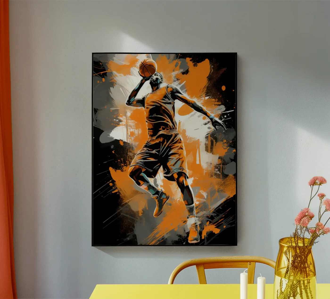 Basketball Orange plexiglass da Mateo