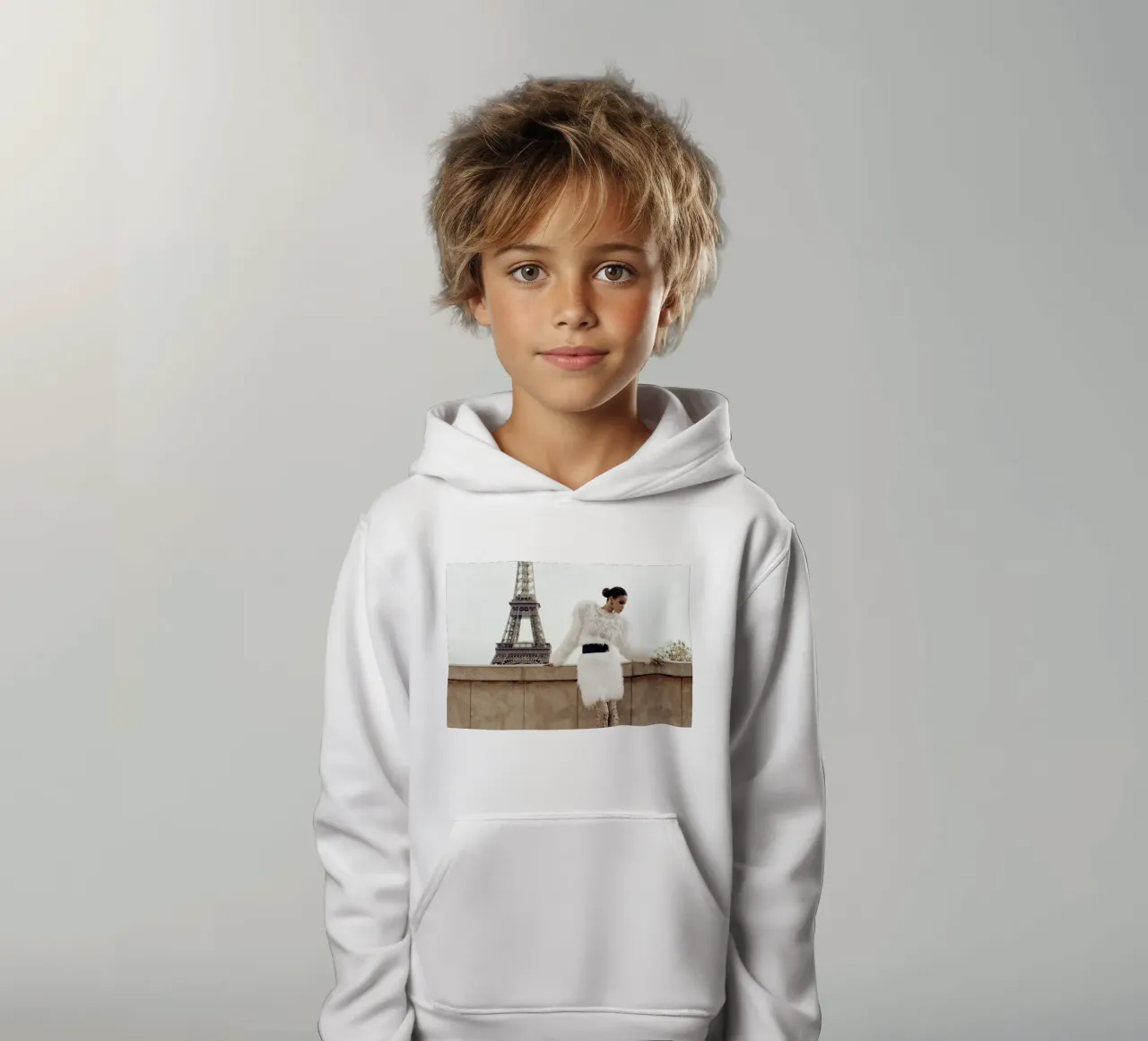 Tour Eiffel felpa bambino con cappuccio da Marie Bärsch