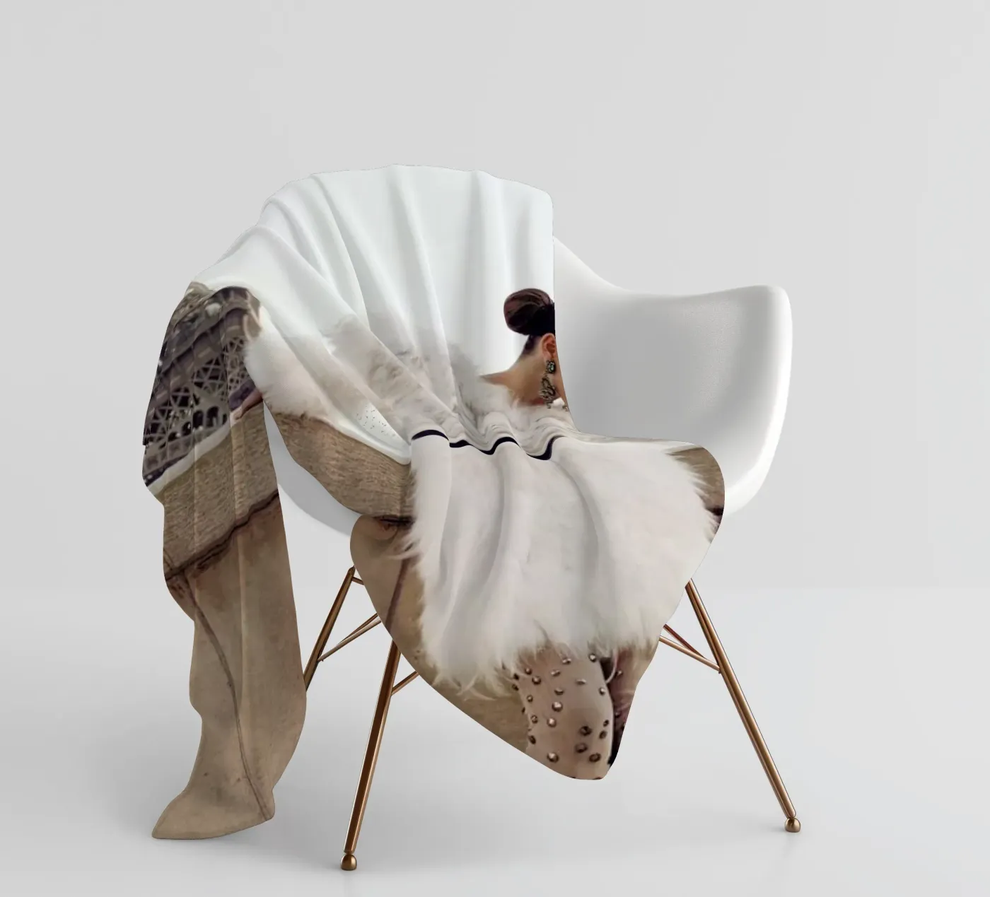 Tour Eiffel Fleecedecke von Marie Bärsch