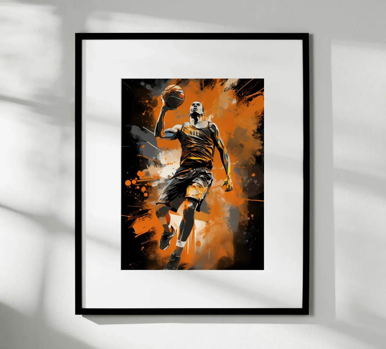 Basketball Orange 2 poster by Mateo