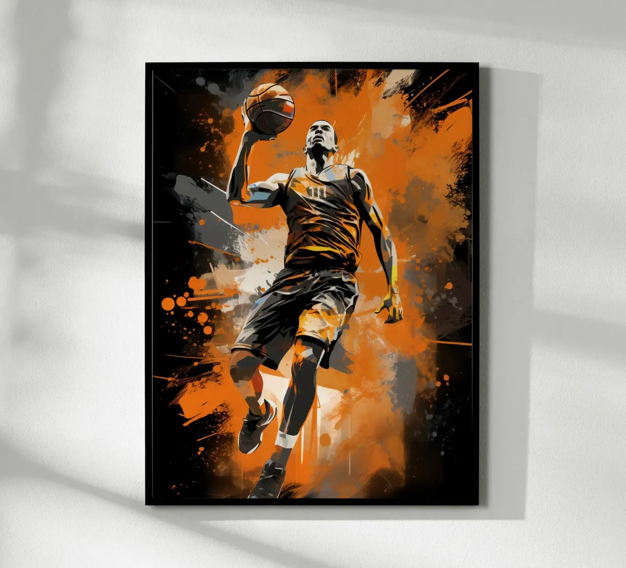 Basketball Orange 2 poster by Mateo
