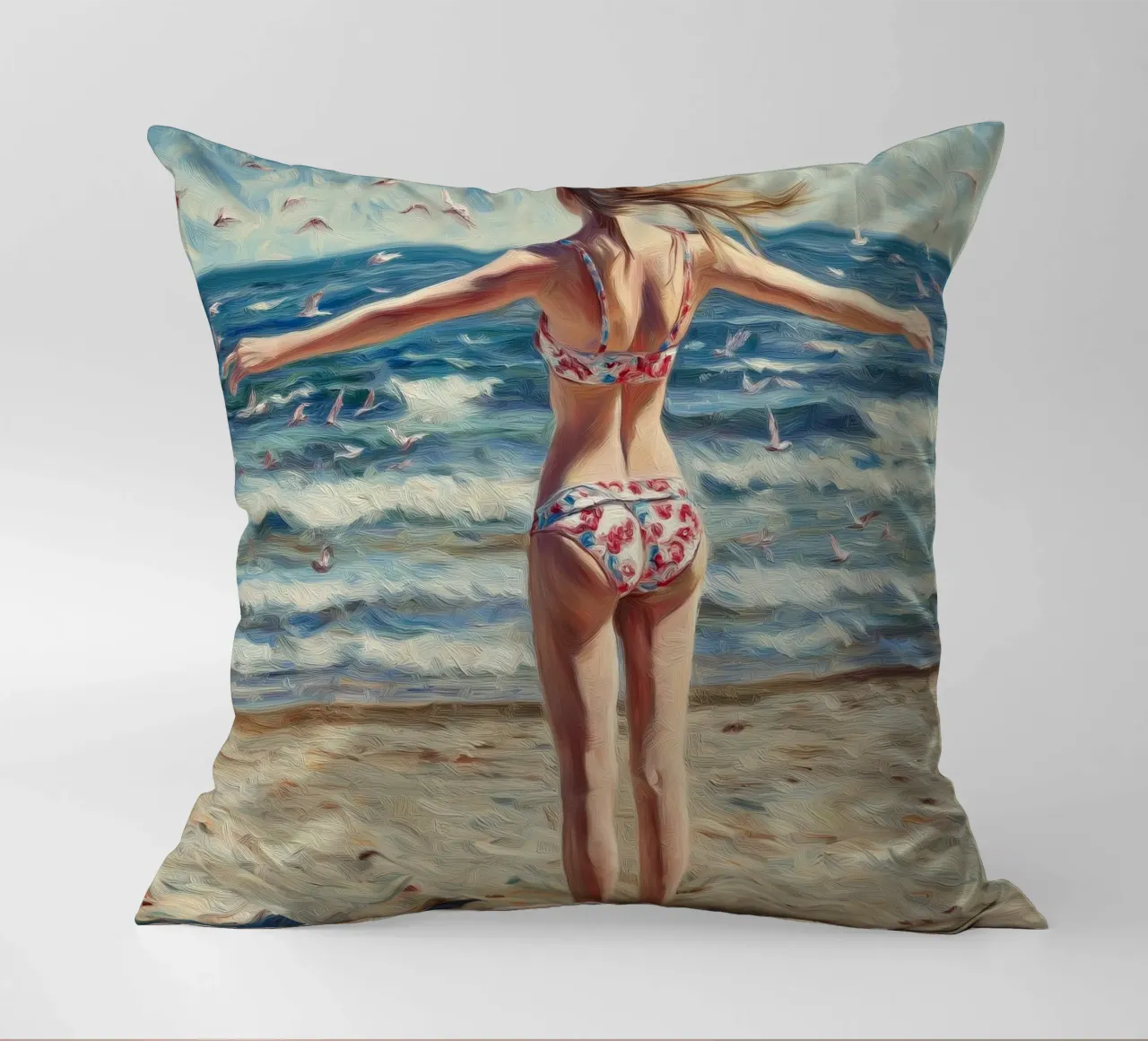 Mare, spiaggia, bikini cuscino da Motivate-Today