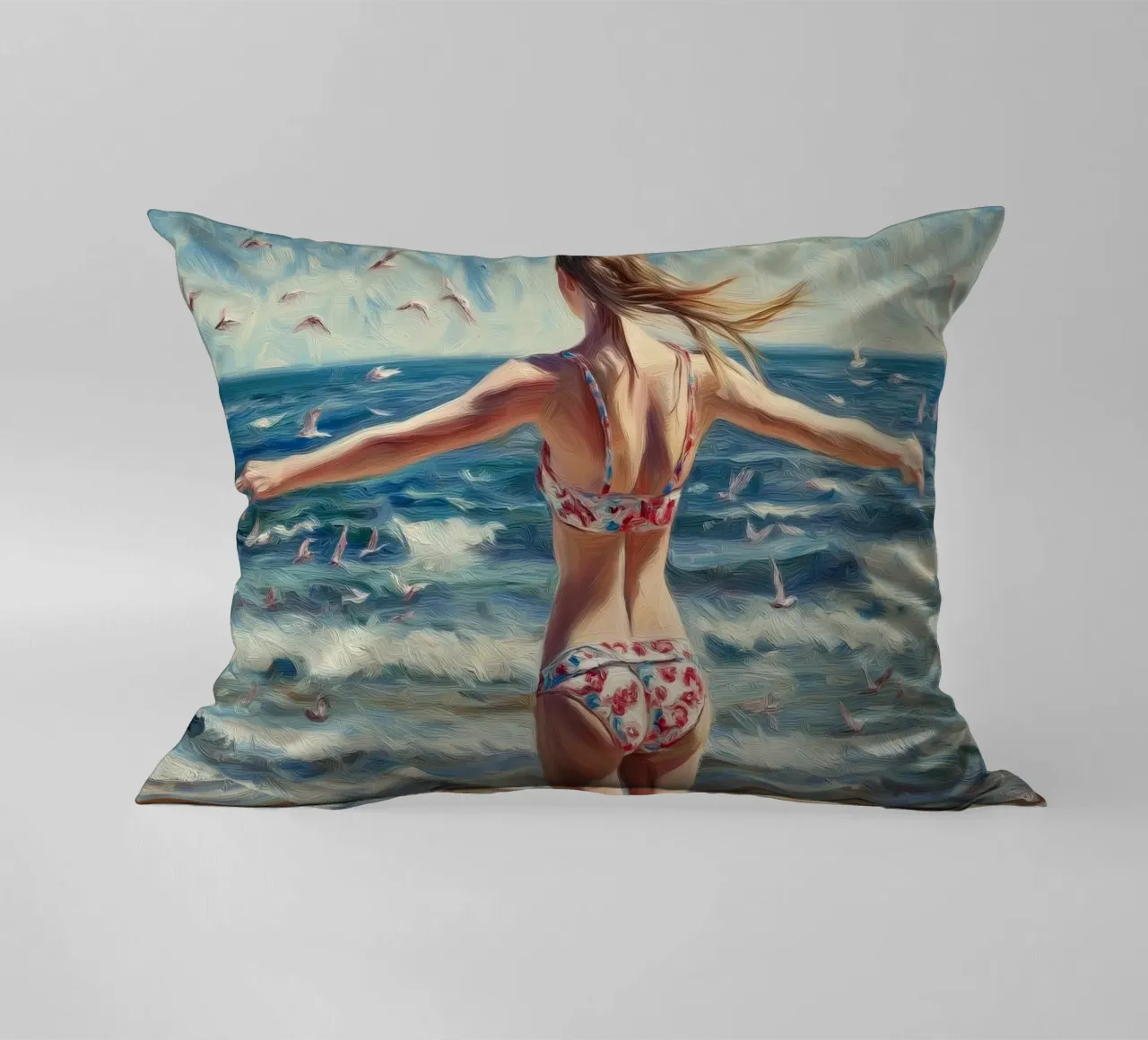 Mare, spiaggia, bikini cuscino da Motivate-Today