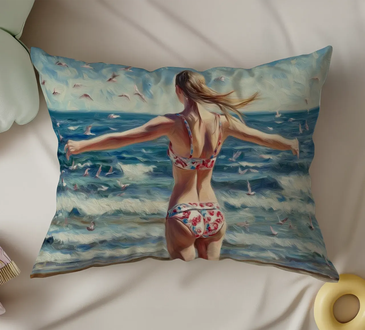 Mare, spiaggia, bikini cuscino da Motivate-Today