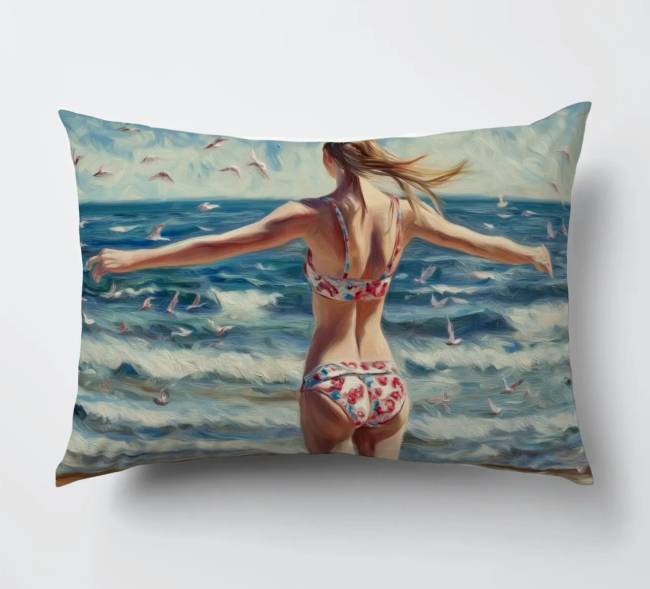 Mare, spiaggia, bikini cuscino da Motivate-Today