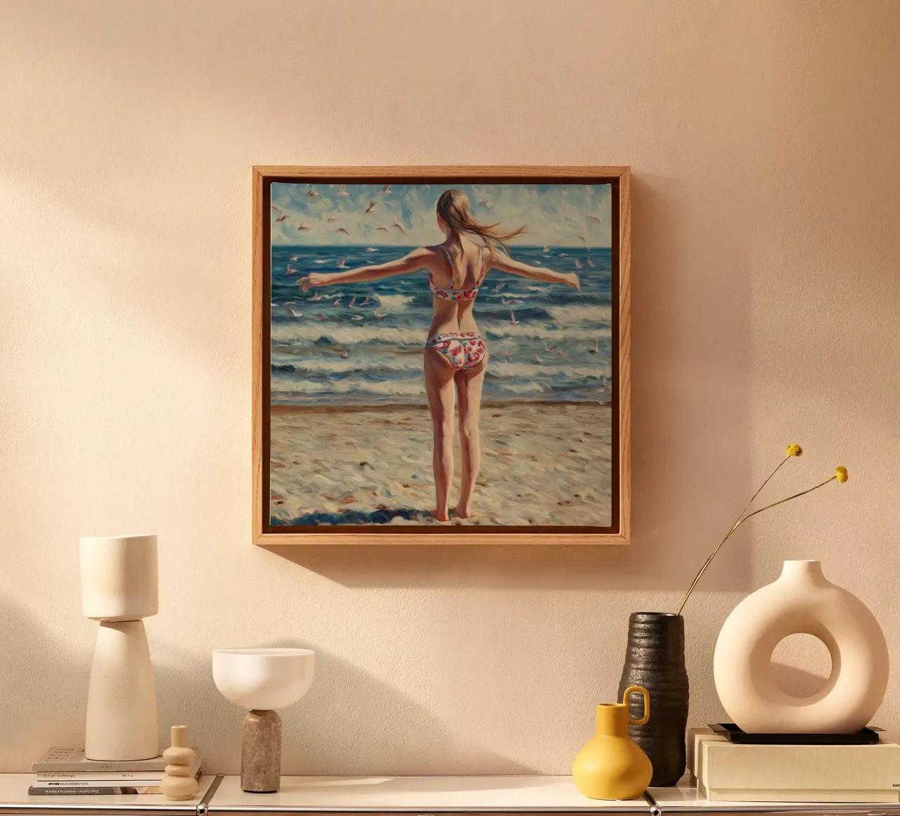 Mar, Playa, Bikini lienzo de Motivate-Today