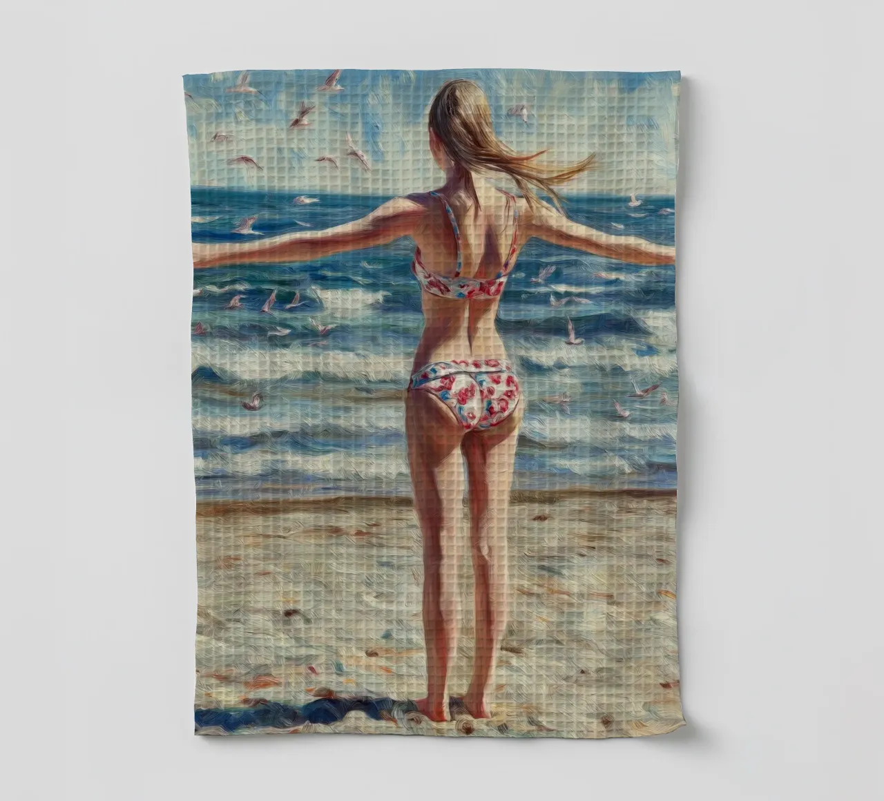 Mare, spiaggia, bikini canovaccio da cucina da Motivate-Today