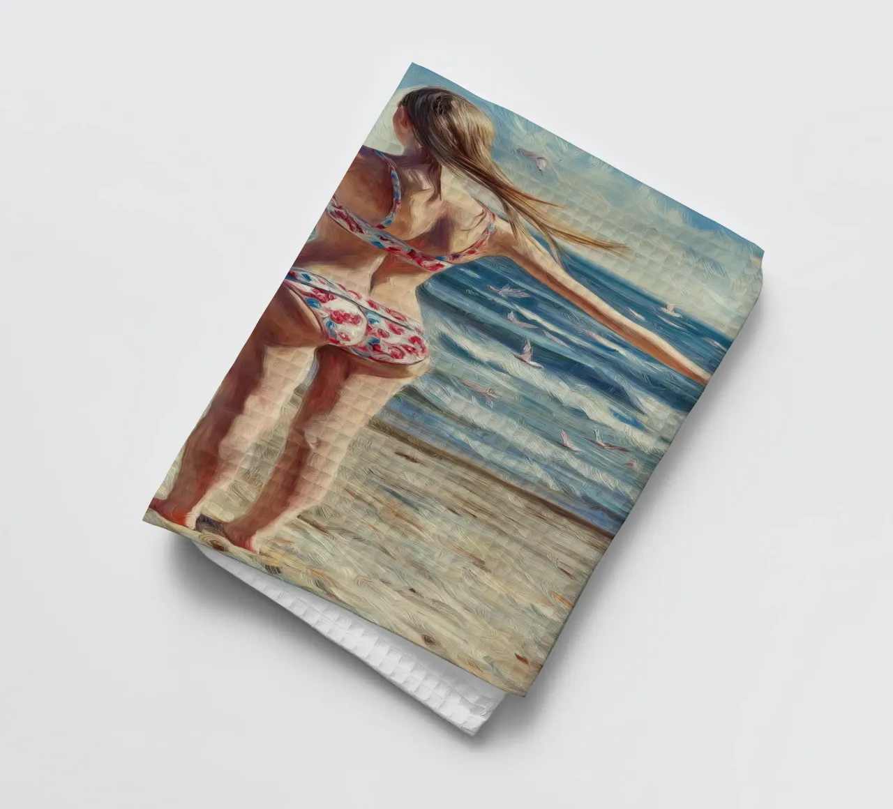 Mare, spiaggia, bikini canovaccio da cucina da Motivate-Today