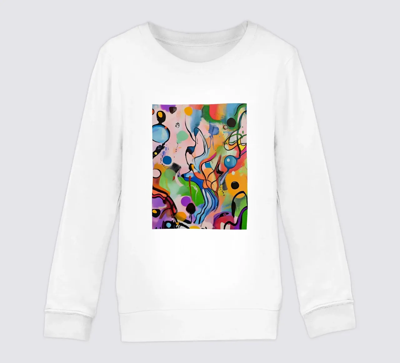 Macchie di colore vivace Pittura felpa bambino da Carinaprint