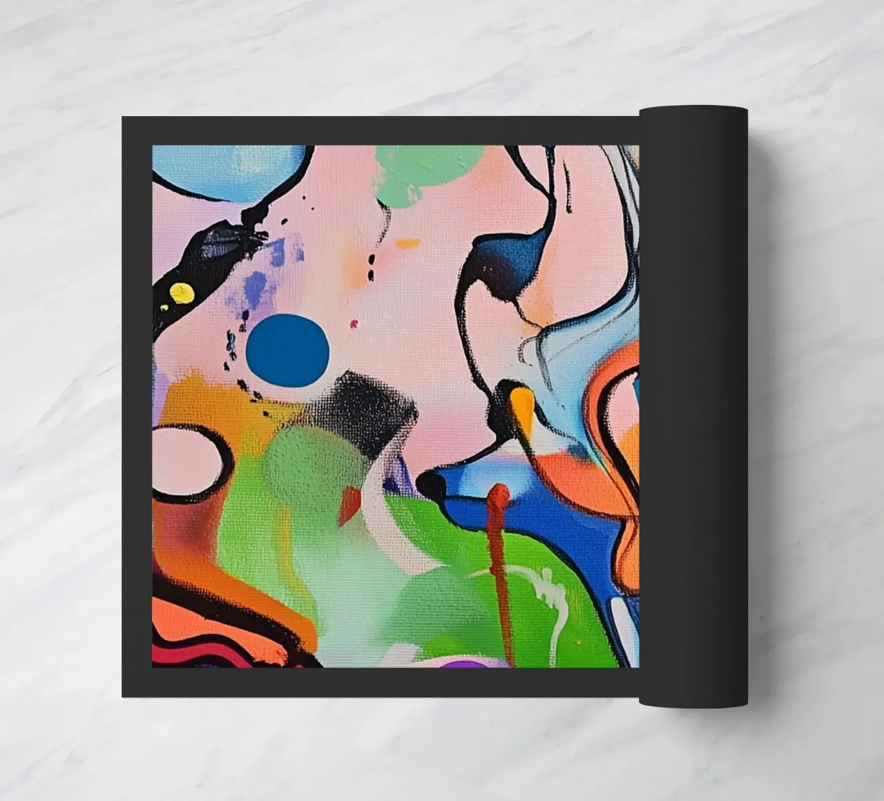 Macchie di colore vivace Pittura zerbino da Carinaprint