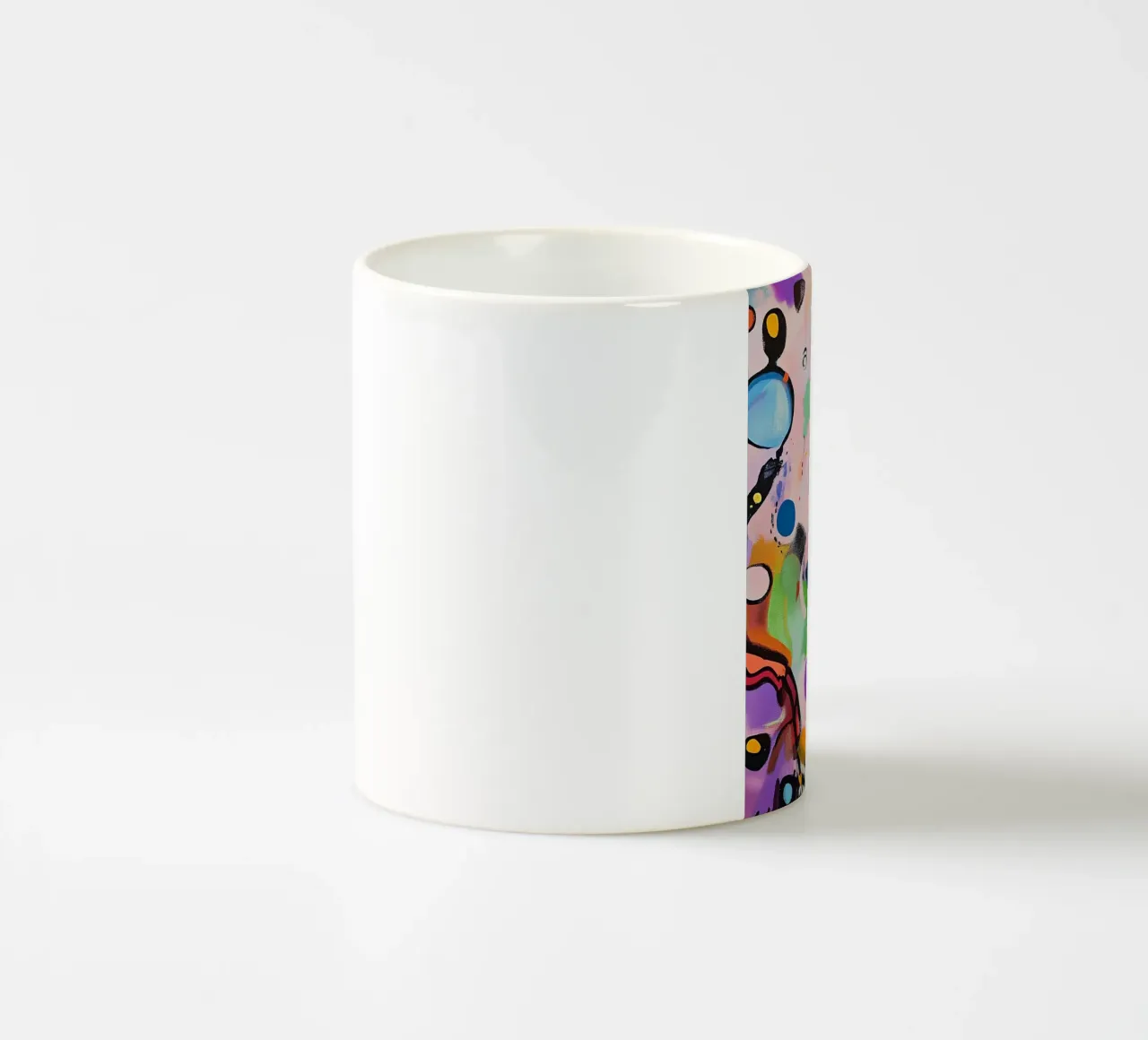 Macchie di colore vivace Pittura tazza in ceramica da Carinaprint