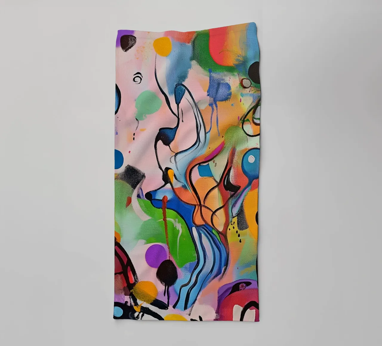 Macchie di colore vivace Pittura asciugamano da bagno da Carinaprint