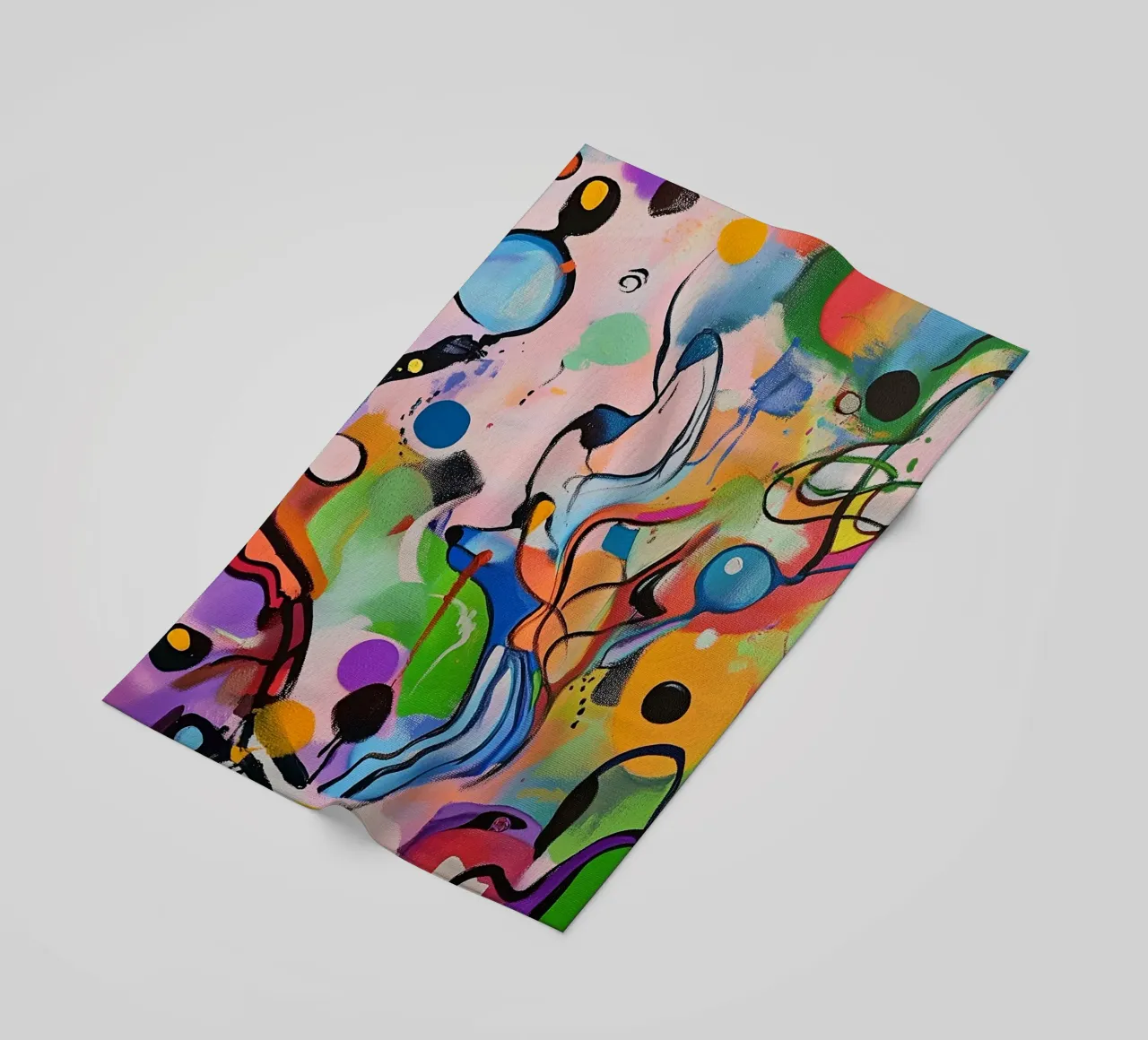 Macchie di colore vivace Pittura telo mare da Carinaprint