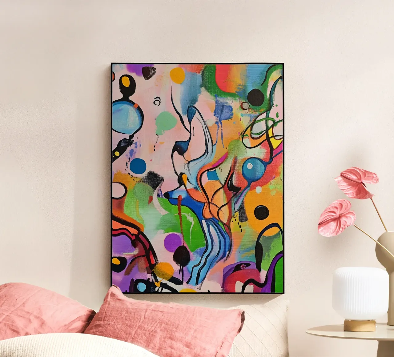 Macchie di colore vivace Pittura plexiglass da Carinaprint