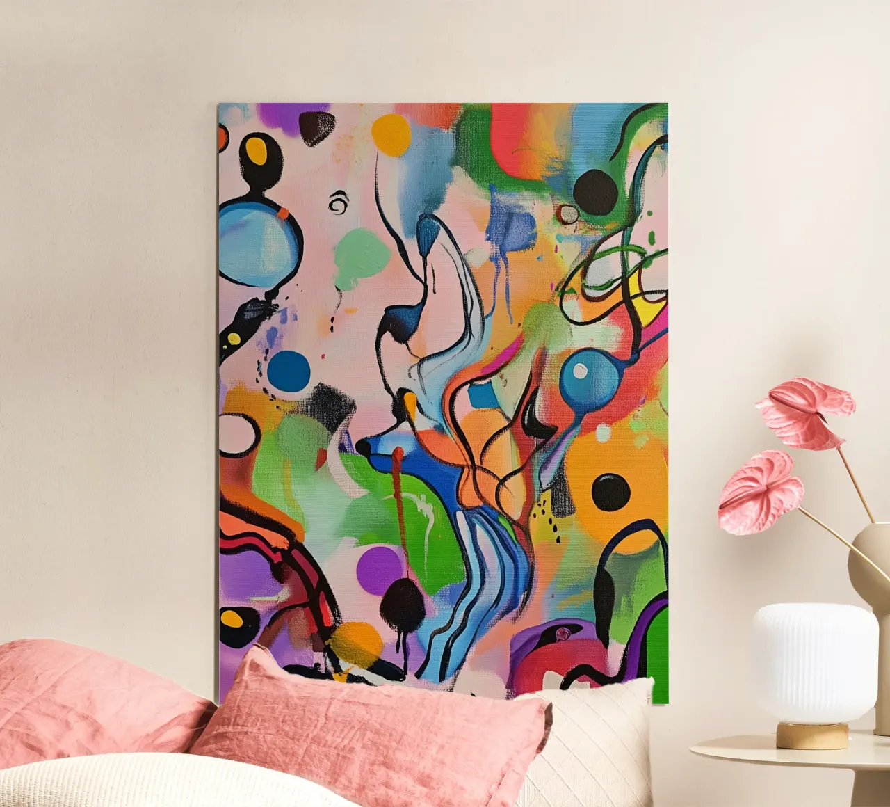 Macchie di colore vivace Pittura poster da Carinaprint