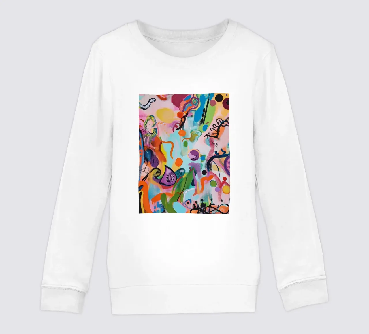 Kreative Popart Farbenspiele Kinder Sweatshirt von Carinaprint