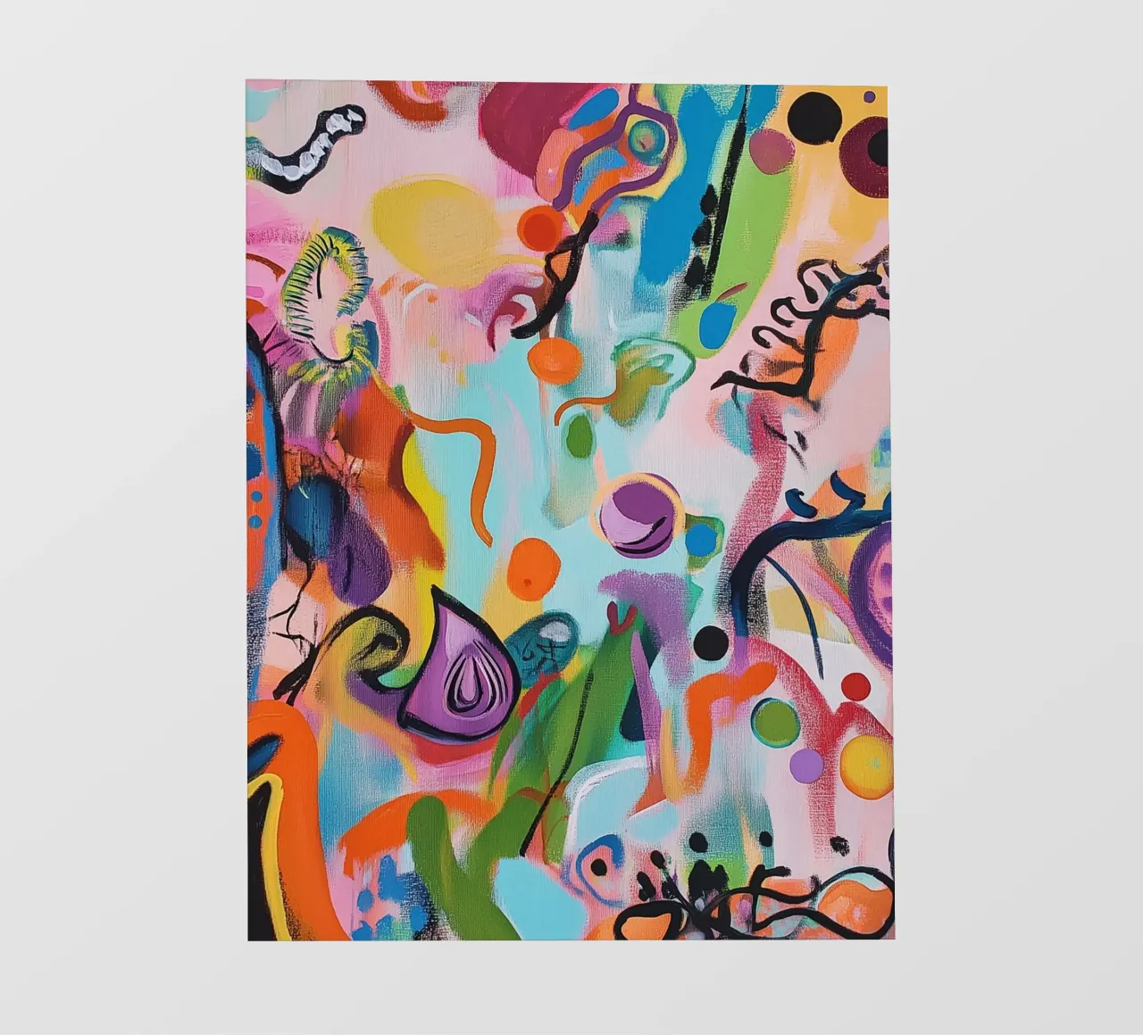 Gioco creativo di colori pop art telo in pvc da Carinaprint