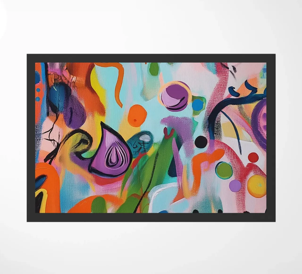 Gioco creativo di colori pop art zerbino da Carinaprint
