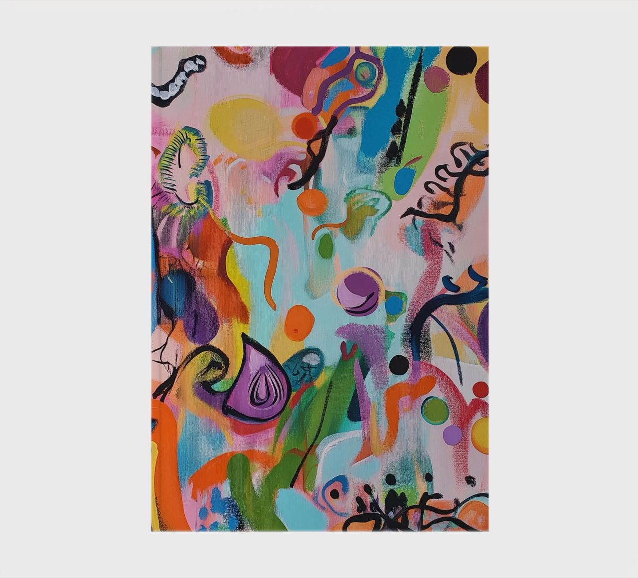 Creative pop art play of colours notebook by Carinaprint