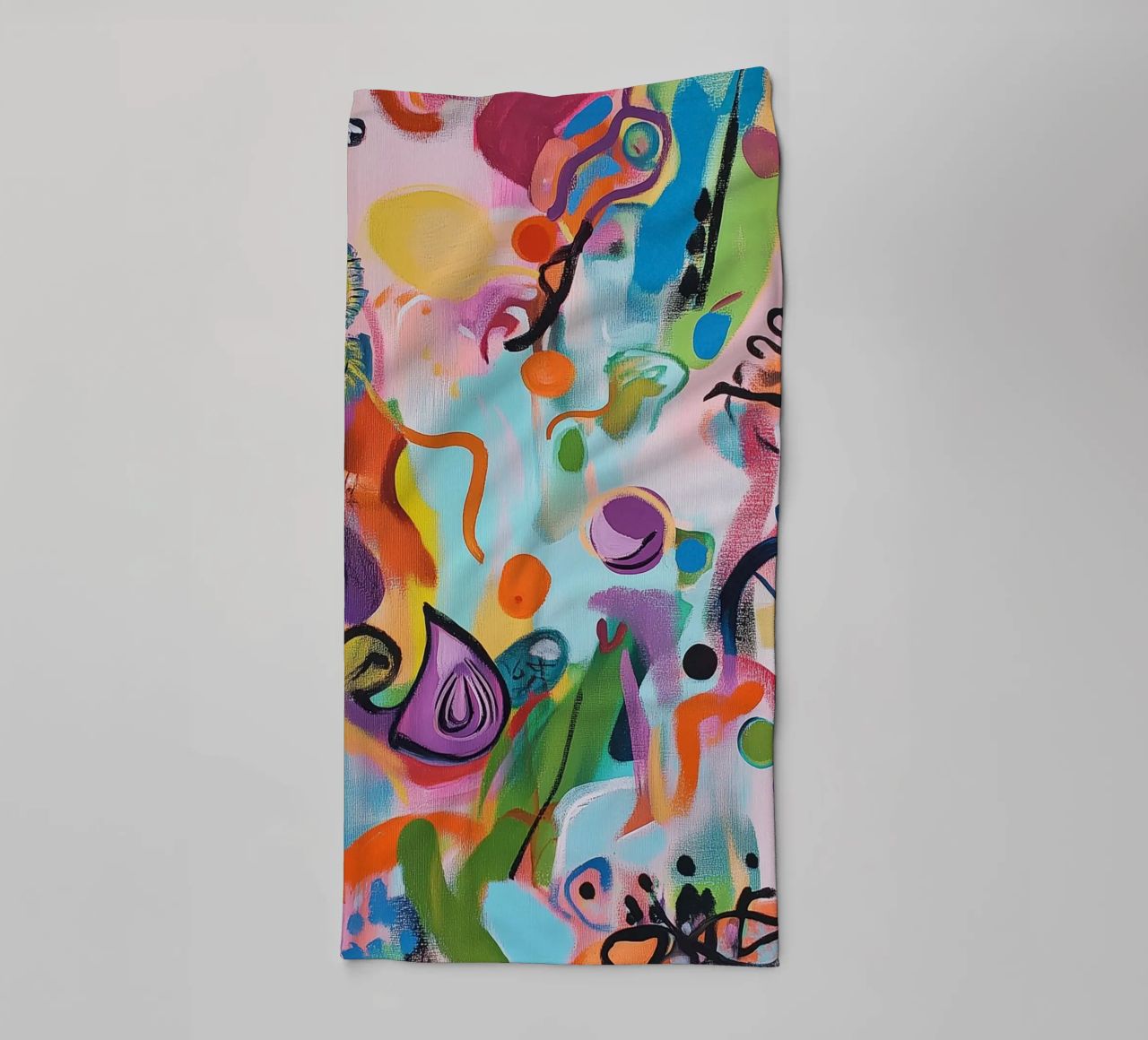 Creative pop art play of colours towel by Carinaprint