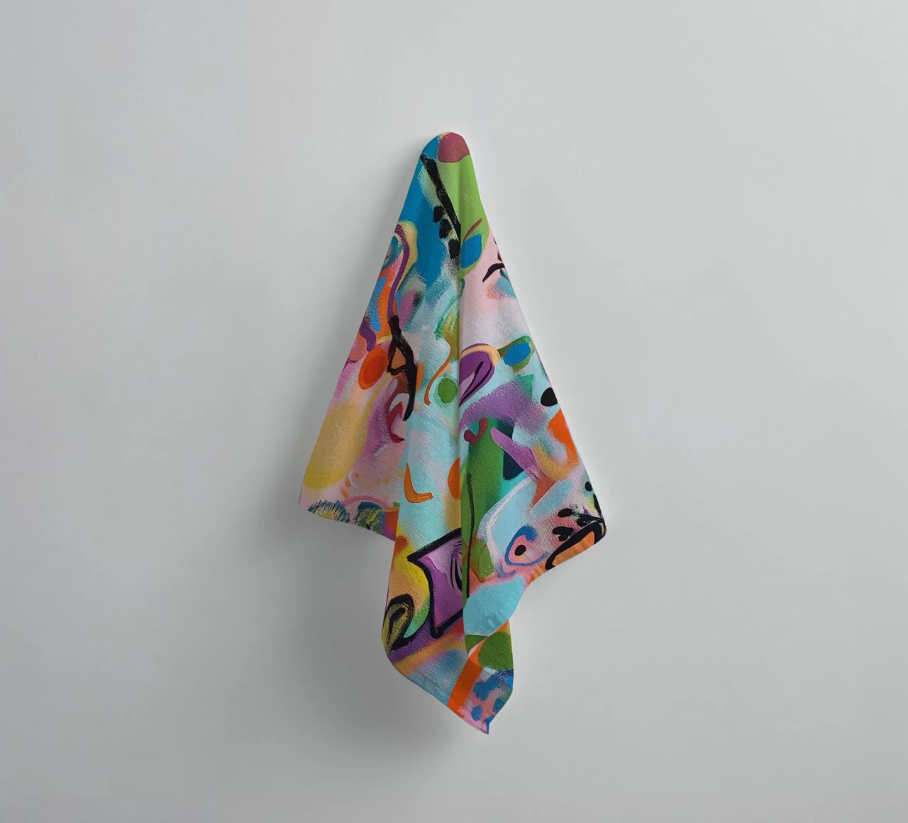 Creative pop art play of colours towel by Carinaprint