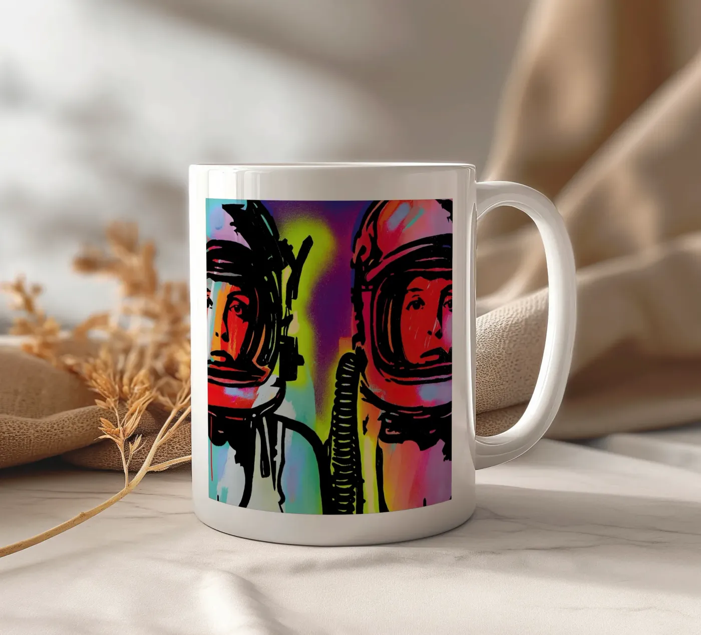 Astronauts ceramic mug by JRuggs