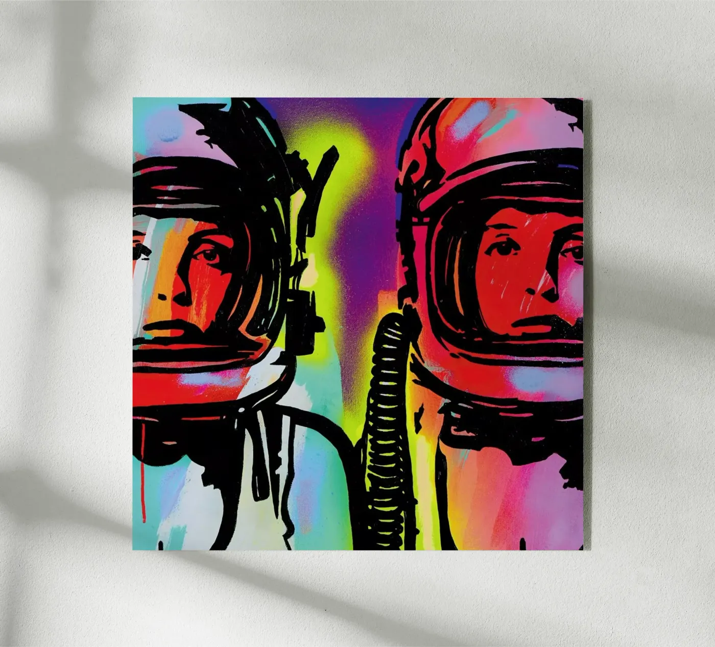 Astronauts acrylic glass by JRuggs