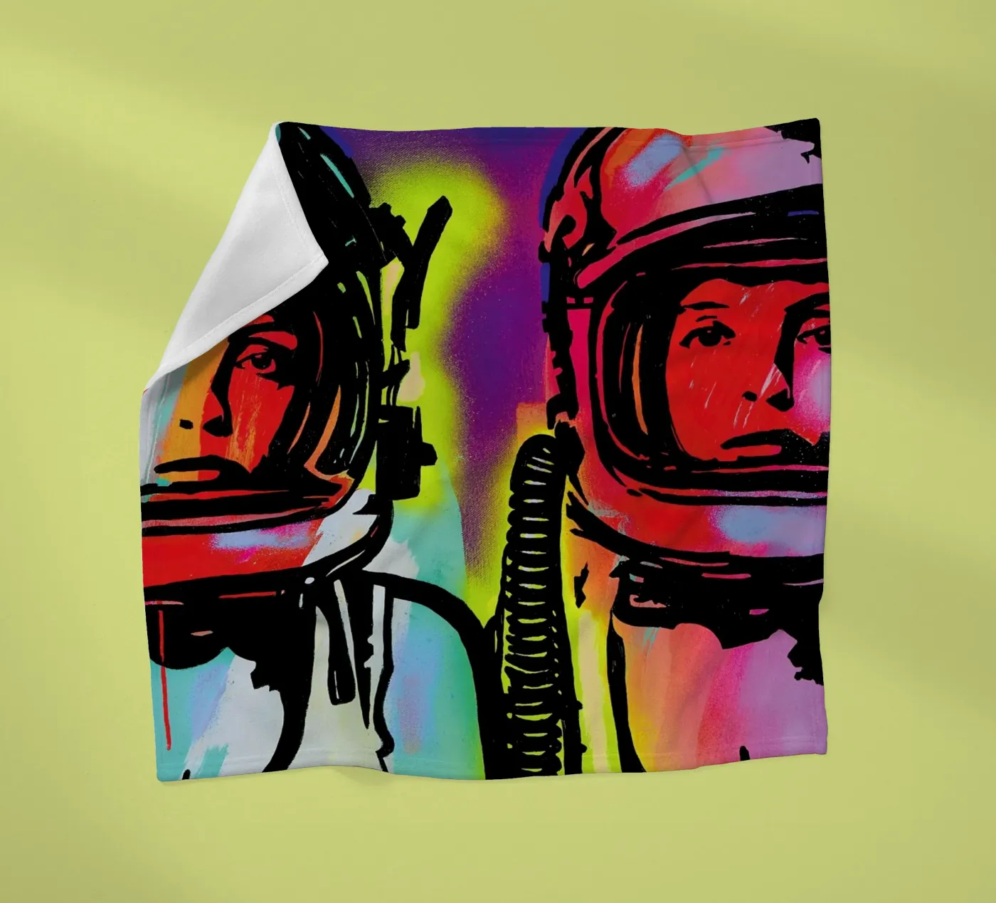 Astronauts fleece blanket by JRuggs