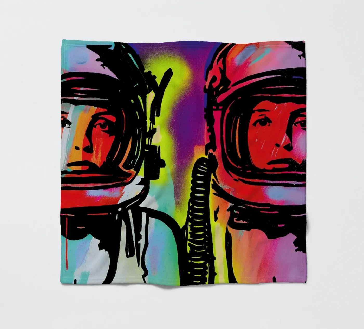 Astronauts fleece blanket by JRuggs