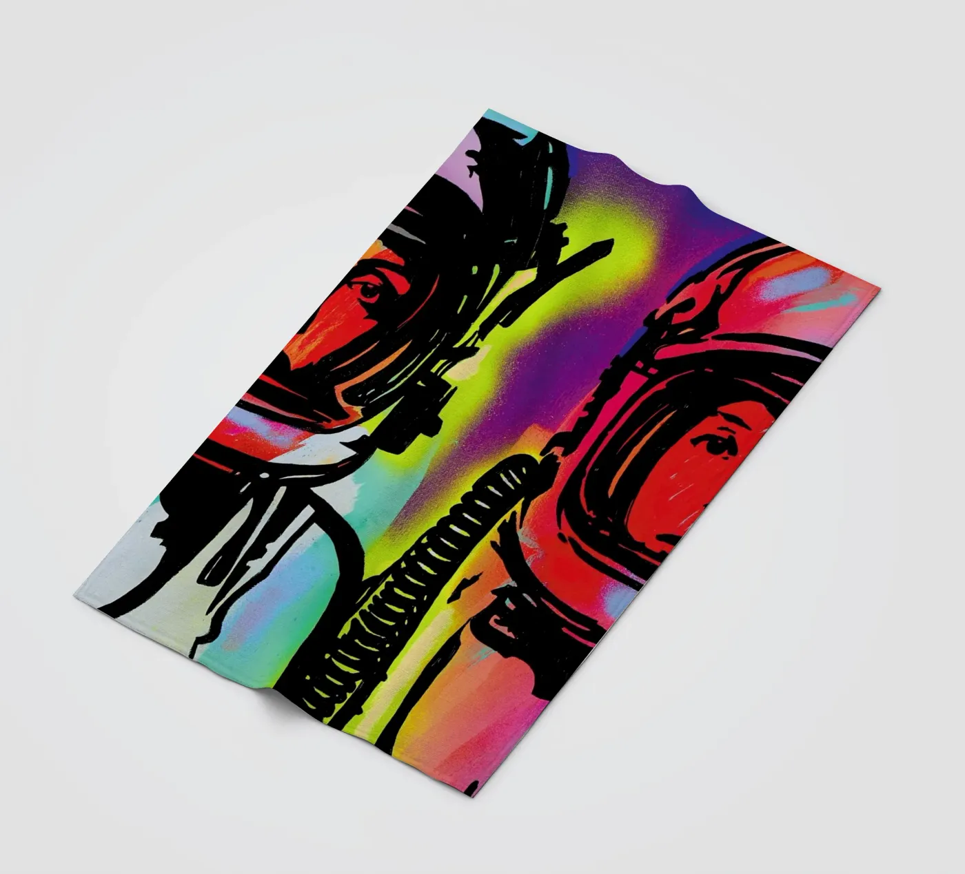 Astronauts fleece blanket by JRuggs