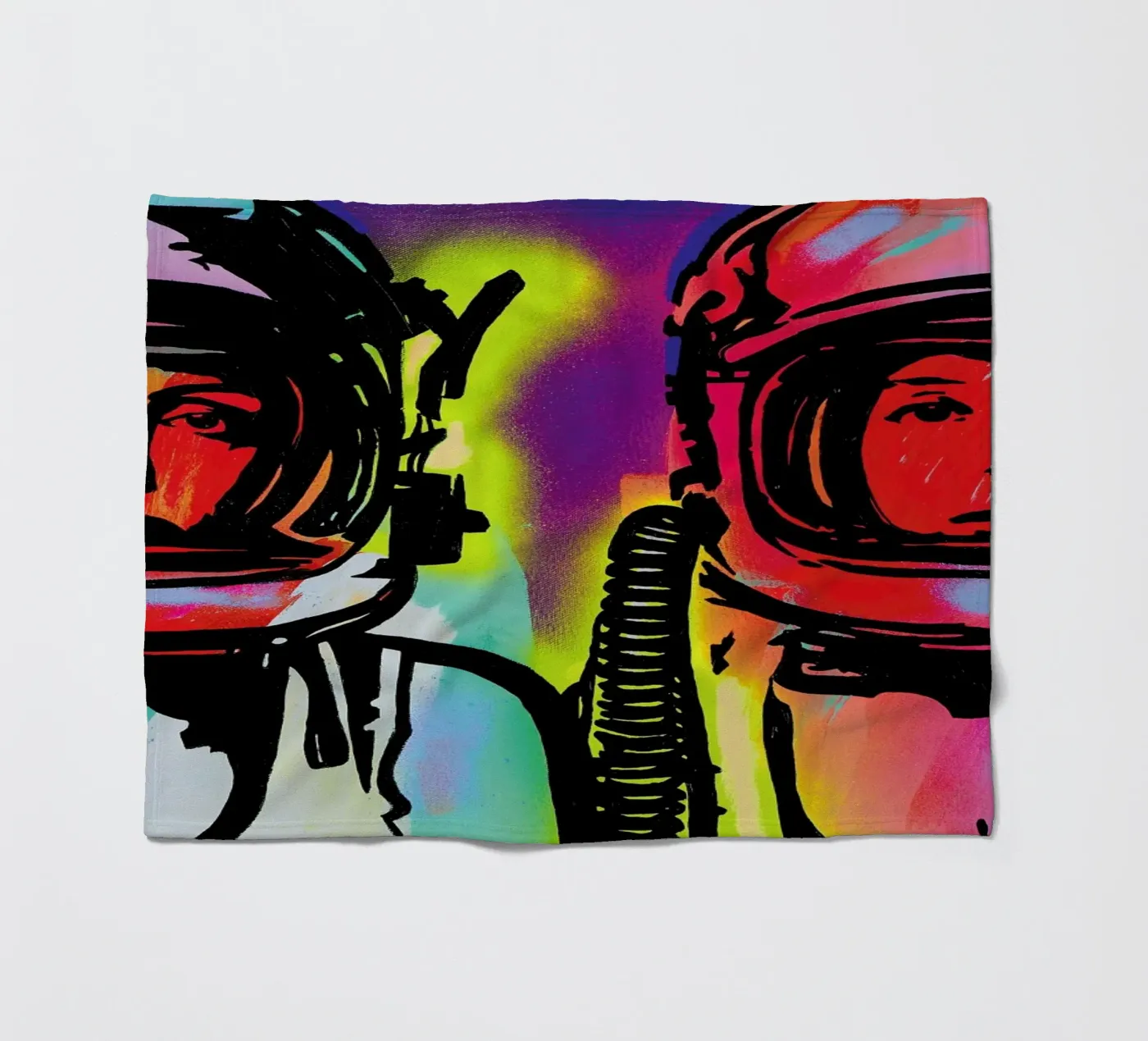 Astronauts fleece blanket by JRuggs
