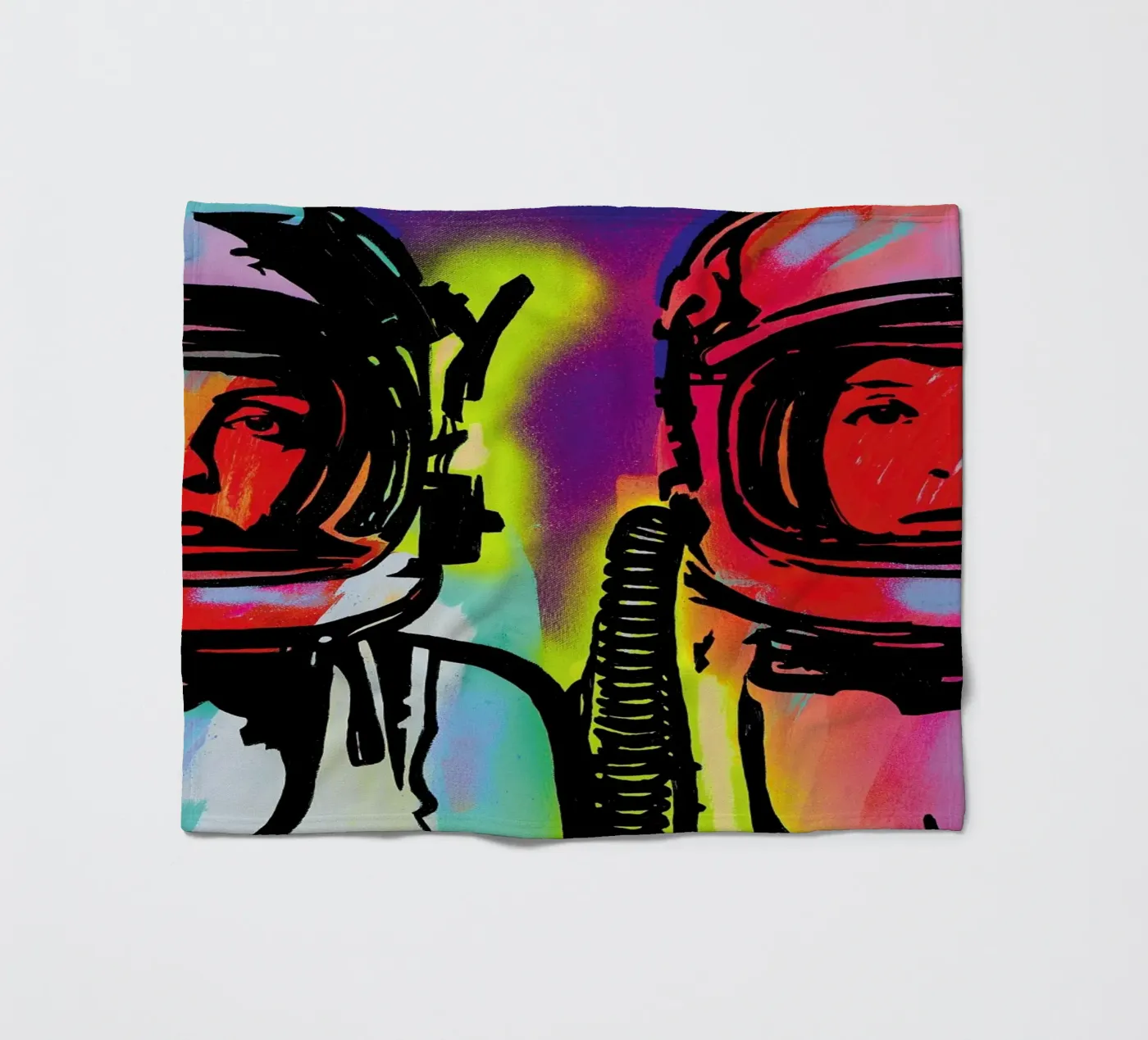 Astronauts fleece blanket by JRuggs