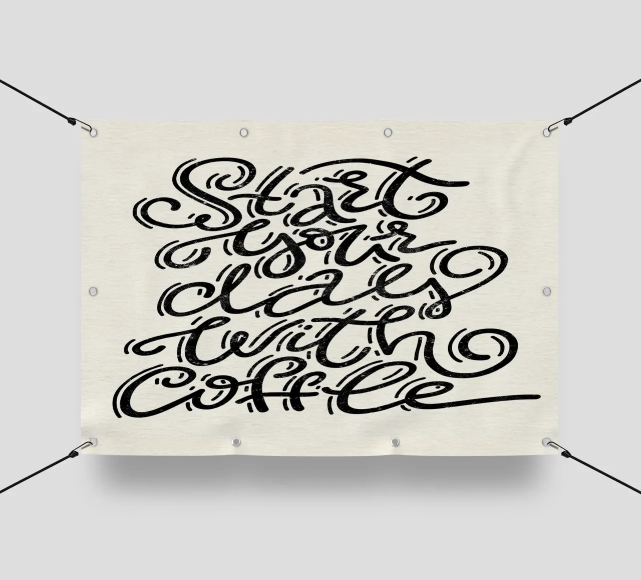 Start Your Day with Coffee telo in pvc da QuooodZ by MooodzArt