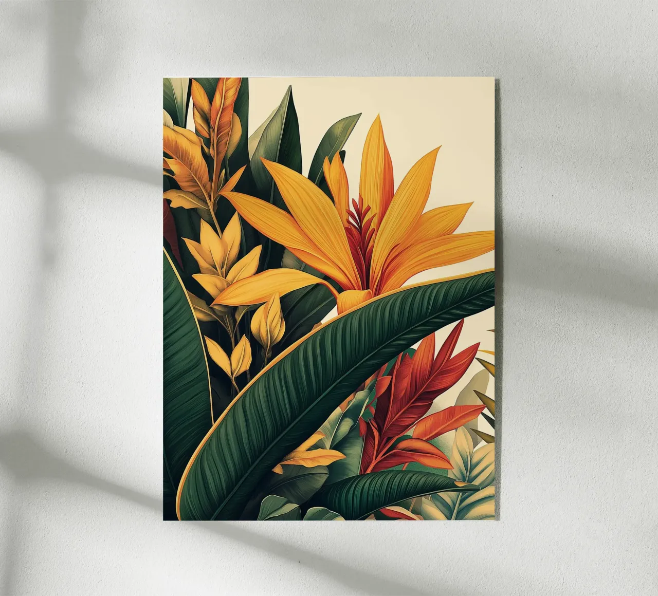 Composition tropicale plexiglass da Flora & Horizon