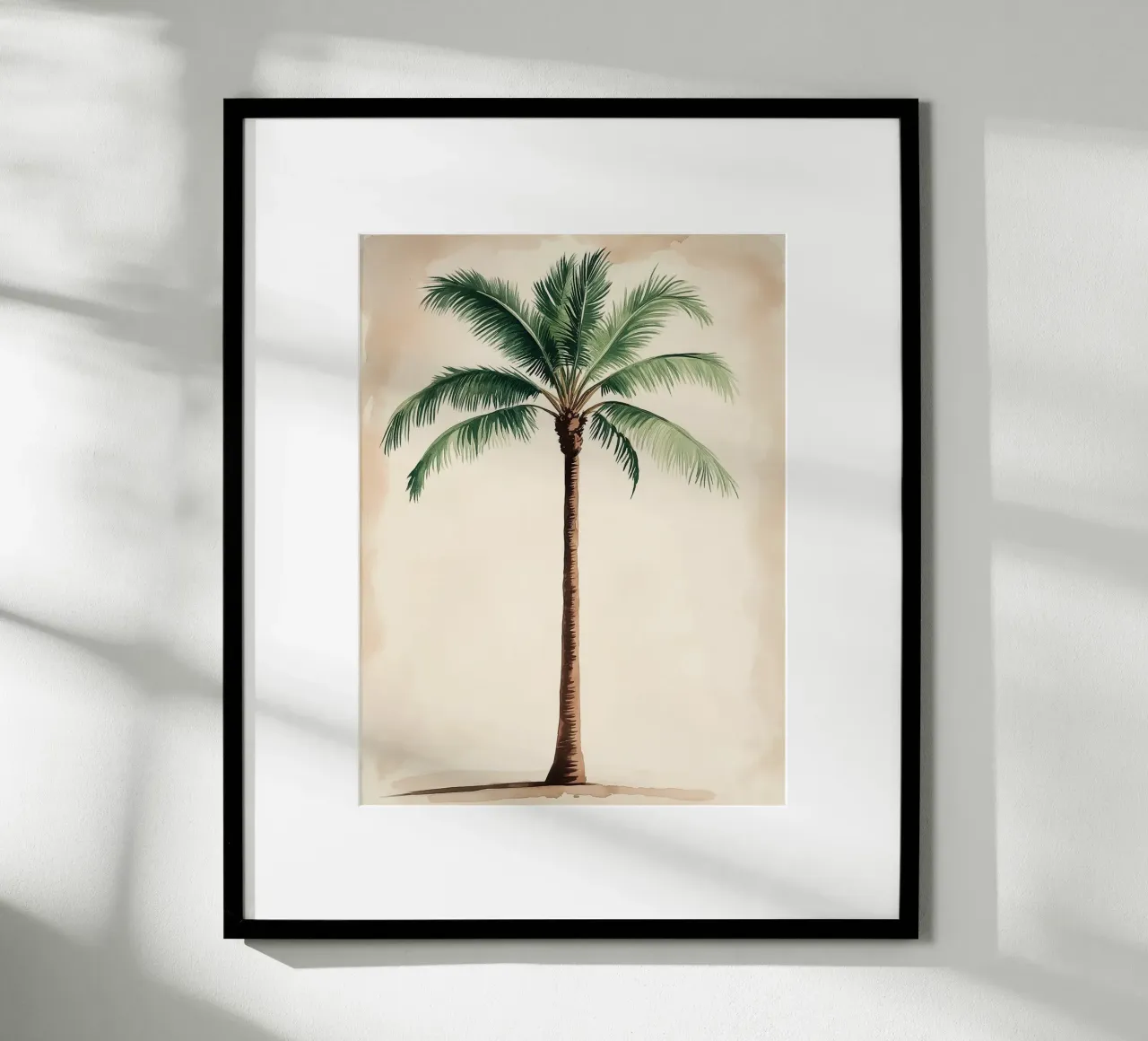 Illustrazione minimalista di una palma poster da Flora & Horizon