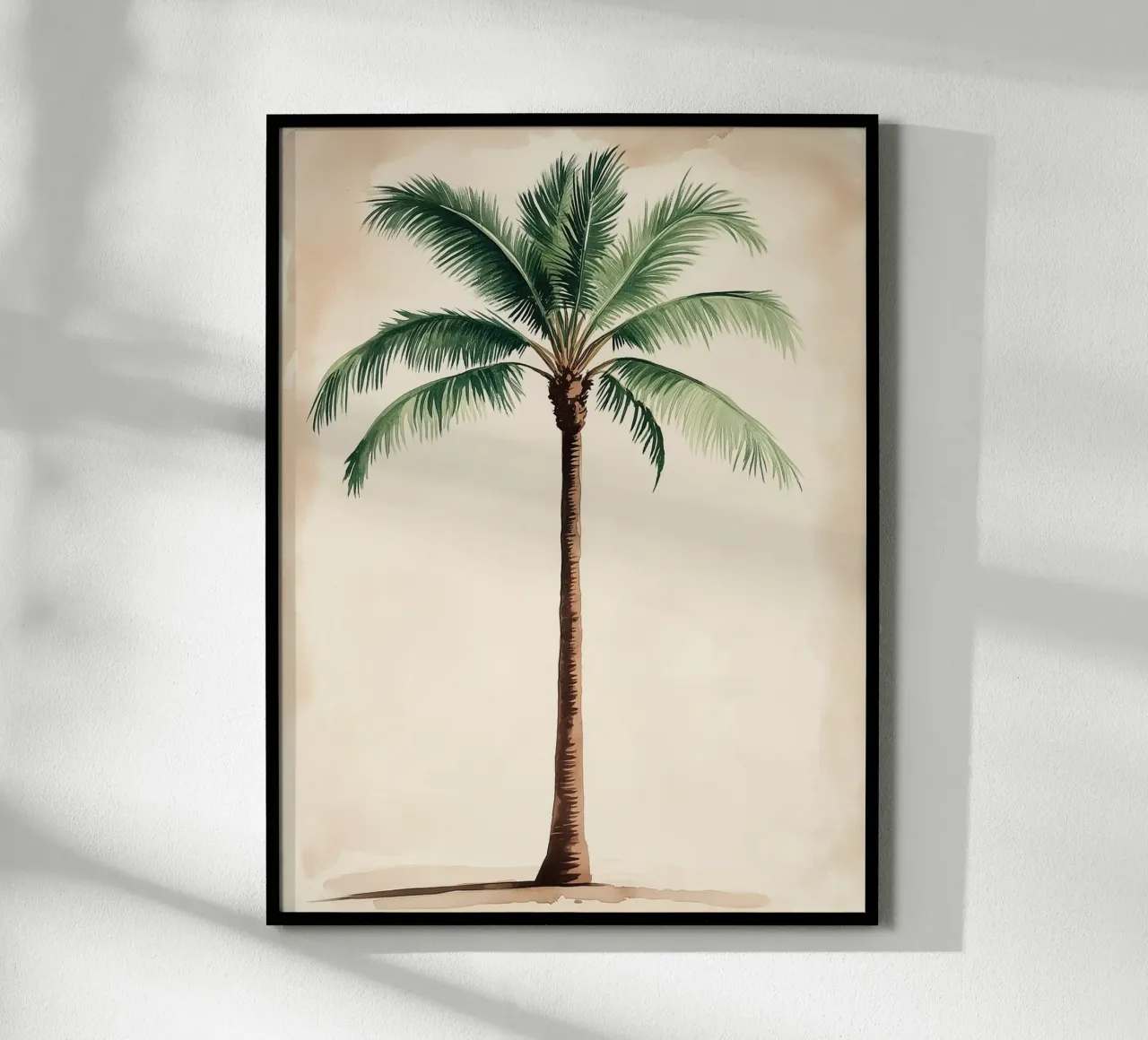 Illustrazione minimalista di una palma poster da Flora & Horizon