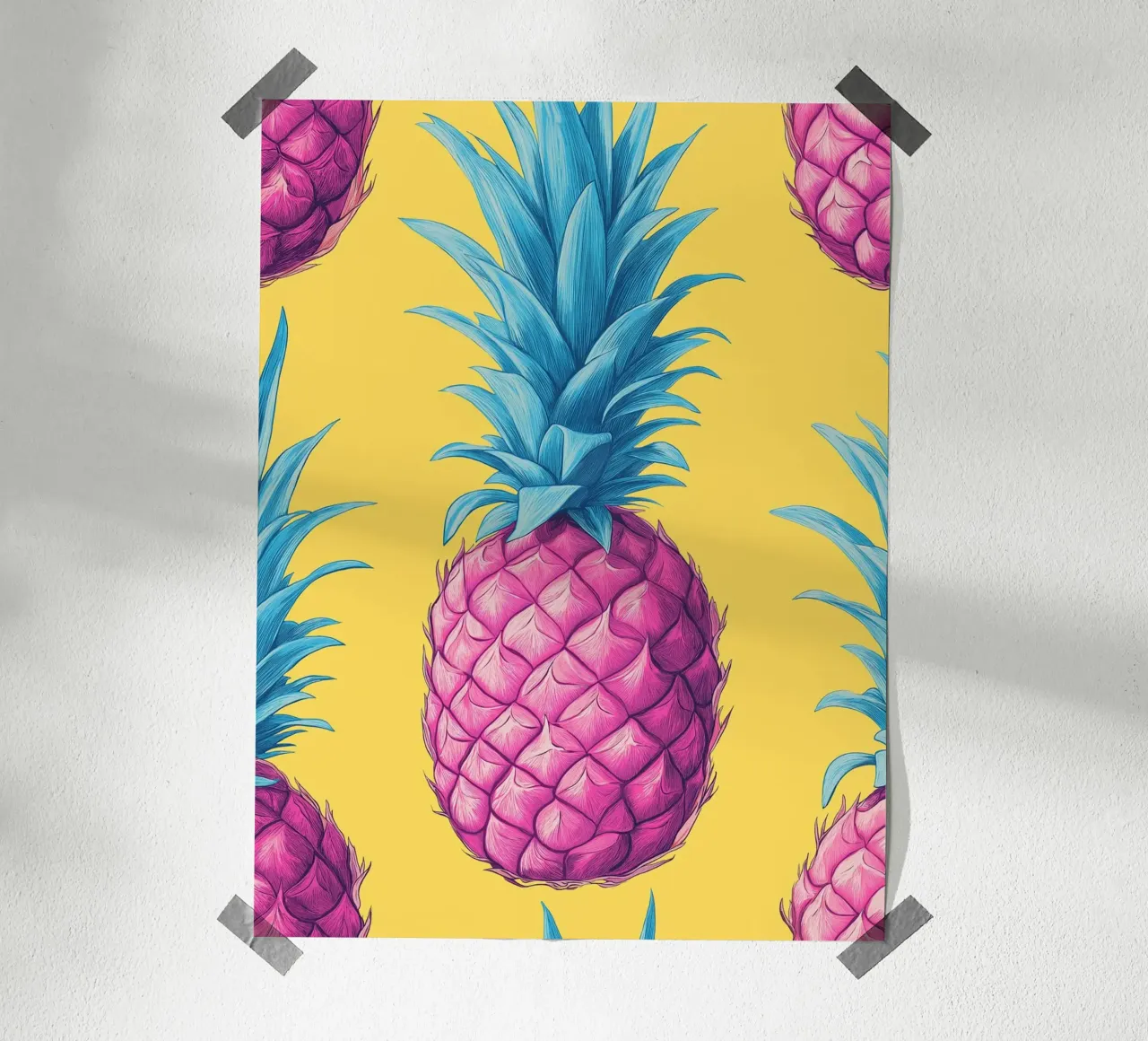 Ananas pop art poster da Flora & Horizon